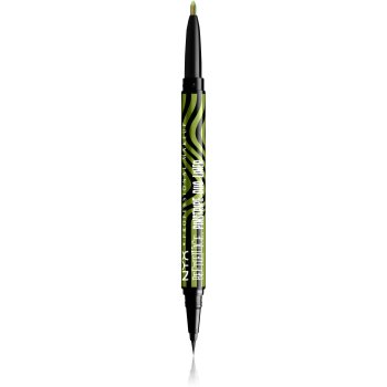 NYX Professional Makeup Beetlejuice Pinstripe Duo Liner tus de ochi 2 in 1 - imagine 2